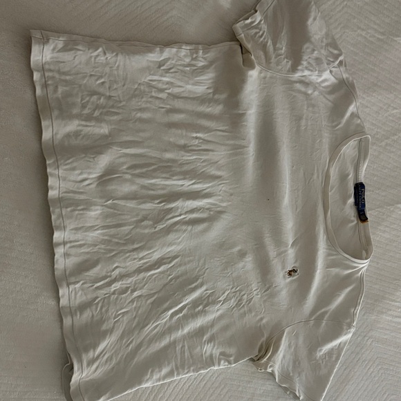 Polo Ralph Lauren Men's Off-White Short Sleeve Tee - Picture 1 of 3